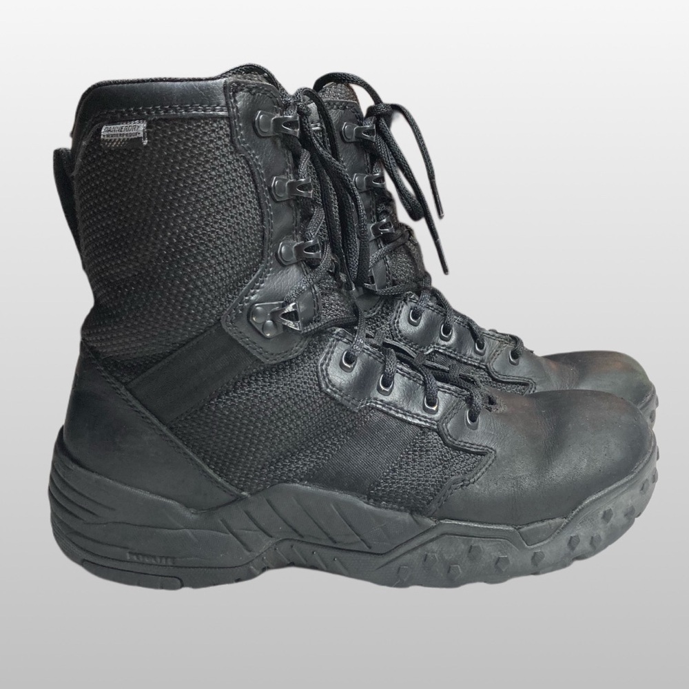 Danner Mens‎ Scorch 8" Leather Textile Side-Zip Tactical Boots Black Size 10 D